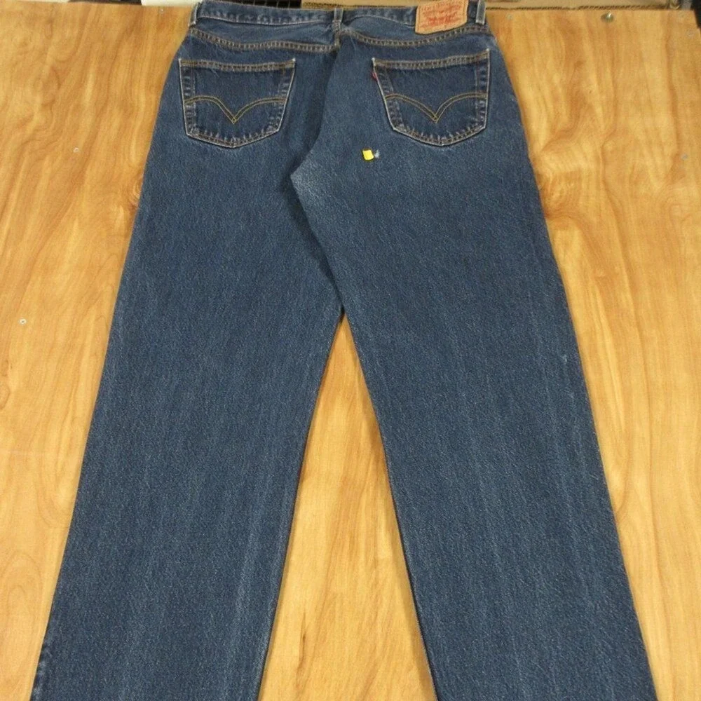 LEVI'S 550 Relaxed Fit VINTAGE Jeans Mens Sz 36x36 Slightly Baggy Y2K Blue Denim